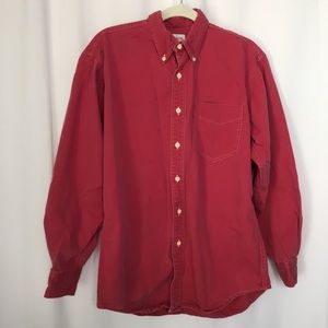 J.Crew sz Small Red long-sleeve collared button